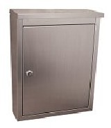 Architectural Mailboxes 2407PS Metropolis Wall Mounted Mailbox - Stainless