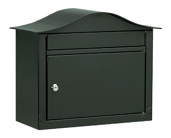 Architectural Mailboxes 2450B Lunada Powder Coated Wall Mounted Mailbox Black