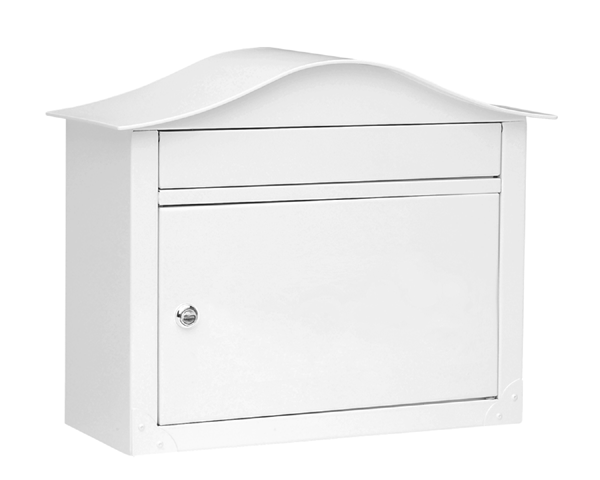 Architectural Mailboxes 2450W Lunada Powder Coated Wall Mounted Mailbox White