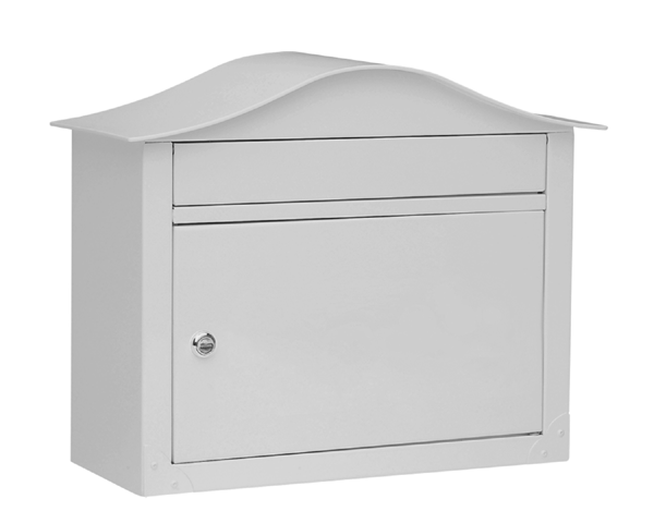 Architectural Mailboxes 2450G Lunada Powder Coated Wall Mounted Mailbox Pearl