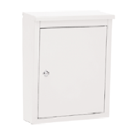 Architectural Mailboxes 2480W Soho Powder Coated Wall Mounted Mailbox White