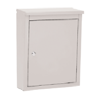 Architectural Mailboxes 2480G Soho Powder Coated Wall Mounted Mailbox Pearl Gr
