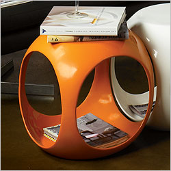 Avenue Six 401009 Slick Cube Occasional Table Orange
