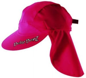 Swimwear - Baby Banz BFHPFXL Banz Flap Hat Pink Extra Large