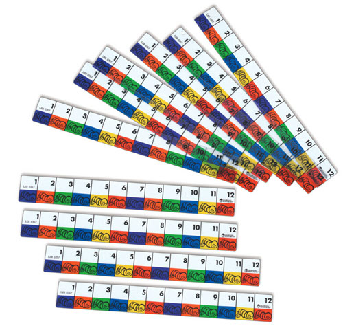 LEARNING RESOURCES LER0357 TRANSPARENT INCHWORMS RULERS
