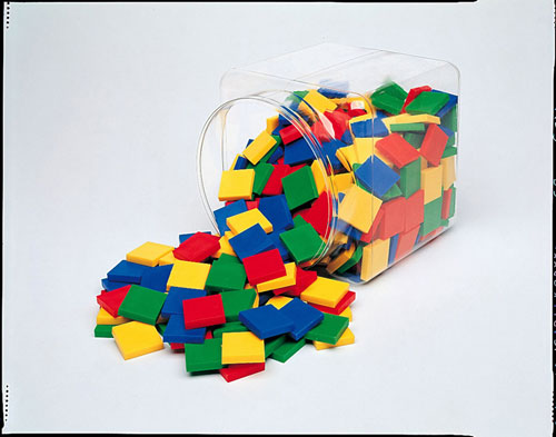 Ler0203 Color Tiles-400/pk 1 Plastic In Container