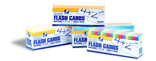 Pac74150 Flash Cards Asst.clr 3x9 Inch