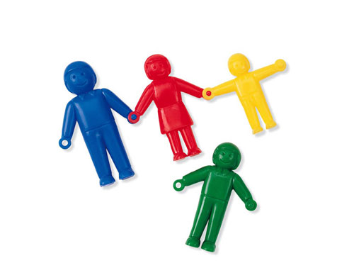 LEARNING RESOURCES LER7549 CONNECTING PEOPLE96/PK 3 SIZES 4 COLORS