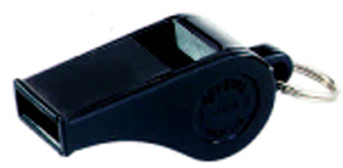 Masp20 Whistle Small Plastic 12-pk-1-3/4l Black