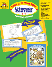 EVAN-MOOR EMC2124 TAKE IT TO YOUR SEAT: LITERACY CENT-ERS GRADES 3-4