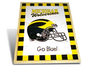Wood Puzzles - Baby Fanatic UMI420 Puzzle Wood - Michigan University Of