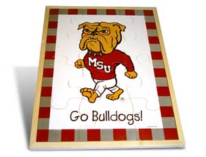 Wood Puzzles - Baby Fanatic MSU420 Puzzle Wood - Mississippi State University