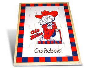 Wood Puzzles - Baby Fanatic UMS420 Puzzle Wood - Mississippi University Of