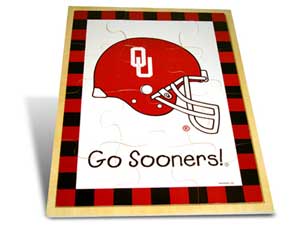 Wood Puzzles - Baby Fanatic UOK420 Puzzle Wood - Oklahoma University Of
