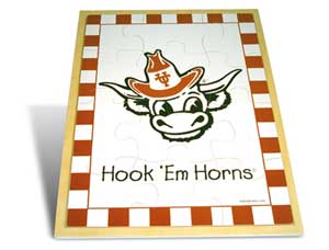 Wood Puzzles - Baby Fanatic UTX420 Puzzle Wood - Texas University Of