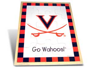 Wood Puzzles - Baby Fanatic UVA420 Puzzle Wood - Virginia University Of