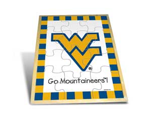 Wood Puzzles - Baby Fanatic WVU420 Puzzle Wood - West Virginia University