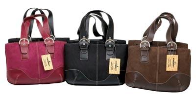 Embassy 6pc Faux Suede Purses