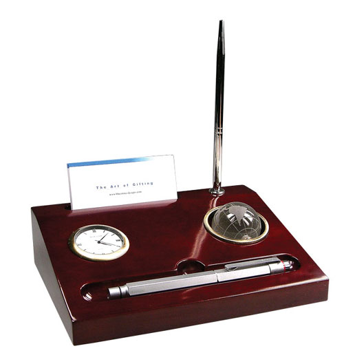 Bluestone Designs BL005 Desk Organizer with Globe by Bluestone Designs