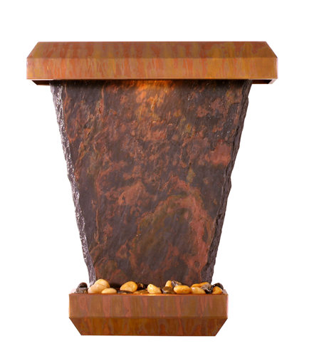 Bluworld WWHSS 32 x 27 x 5 Slate TechHanging Slate Lightweight Indoor Wall Fountain