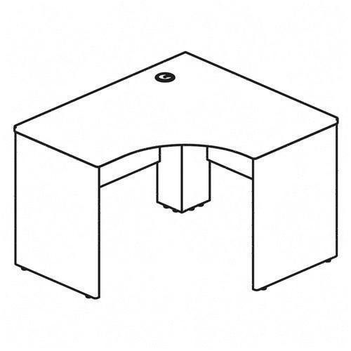 Corner Desk - Bush Industries QT0455CS Quantum Left Corner Desk Shell
