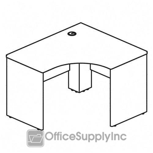 Corner Desk - Bush Industries QT0455MC Left Corner Desk Shell Modern Cherry