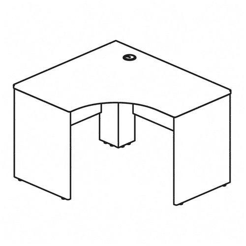 Corner Desks - Bush Industries QT0705CS Quantum Right Corner Desk Shell