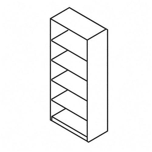 5 Shelf Bookcase - Bush Industries QT3605CS Quantum 5-Shelf Bookcase