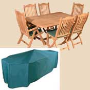 C530 Oval/rectangular Table & Chairs Cover - 6 Seat