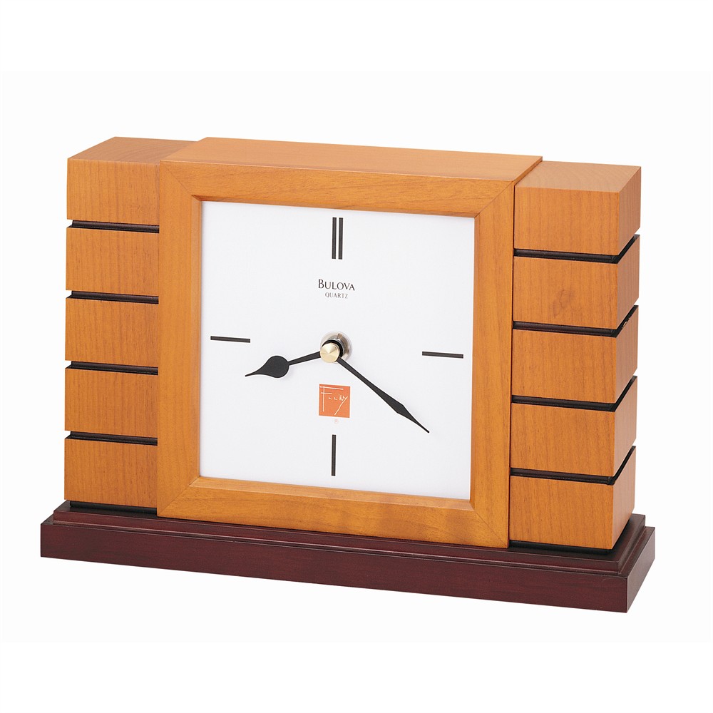 Bulova B1859 Usonian Mantel Clock by Bulova