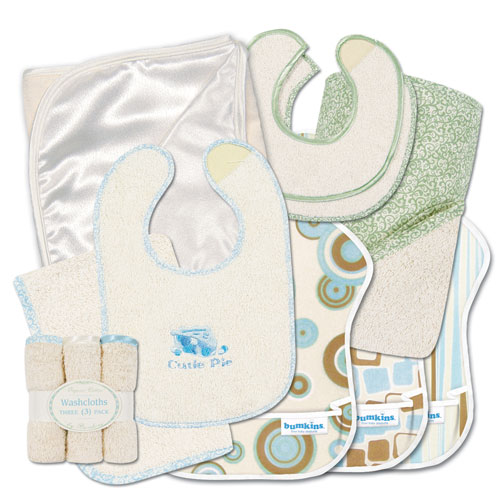 Bumkins Finer Baby Products GIFTN-BOY-L Natural Gift Basket Boy Favorites