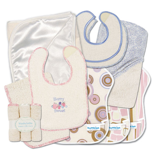 Gift For Baby - Bumkins Finer Baby Products GIFTN-GRL-L Natural Gift Basket Girl Favorites