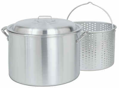 4020 20-qt. Stockpot With Small Holed Basket