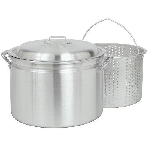 4034 34-qt. Fryer- Steamer With Lid And Basket - Aluminum