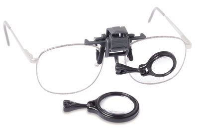 Carson OL-57 OcuLens 5x / 7x Clip-on Adjustable Eyeglass Magnifier