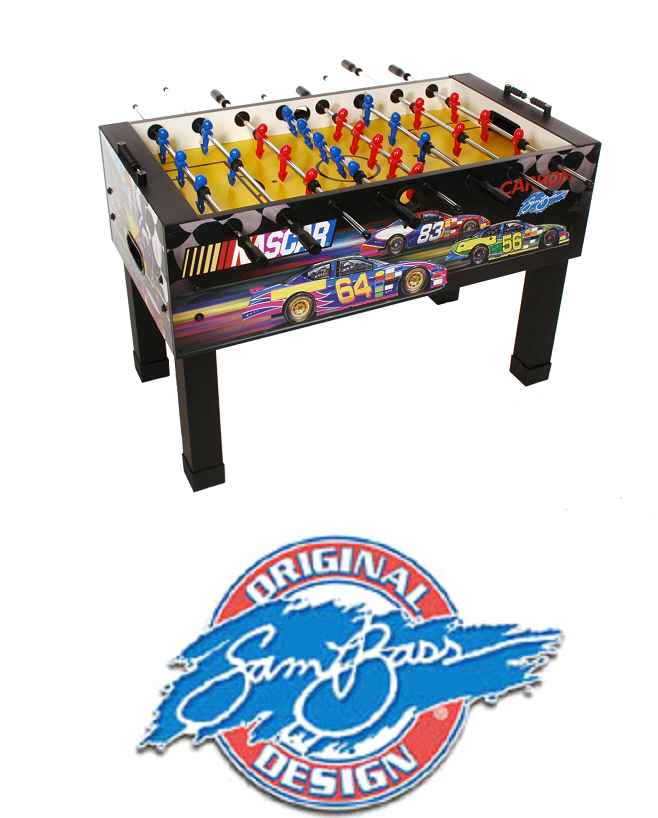 Foosball Game Tables - Carrom 753-10 Nascar Foosball Game Table