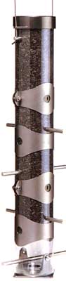 Droll Yankee 16 Inch Polished Pewter Thistle Tubular Feeder