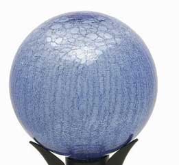 Achla 10 Inch Gazing Globe Blue Lapis Crackle