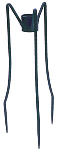 Achla 25 Inch Spiked Wrought Iron Gazing Ball Stand