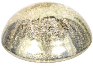 Achla Toad Stool Crackle Ivory Gold