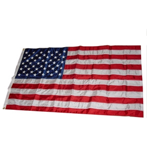 Heath 3 Feet x5 Feet Nylon Flag With Sewn Stripes & Embroid Stars