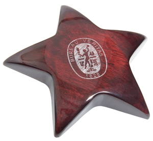 74002 Wood Star Paperwieght