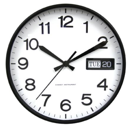 Chaney 75004 10 Inch Wheeler wall clock with daily calendar