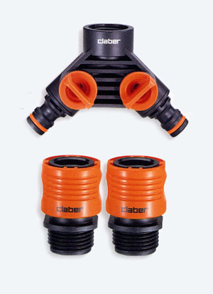 Claber 8599 Double Faucet Connector
