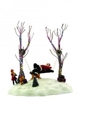 Creative Gifts - Creative Motion 11440 Swinging Santa Scene