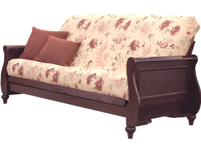Futons - Cottage Futon 80957243132L Hampton Oak Loveseat Size Futon Frame - Medium Oak - Mattress Sold Separately