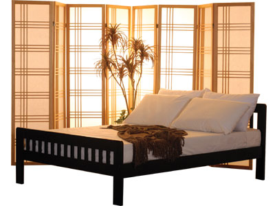 Futon Bed - Cottage Futon 80957261119 Lancaster Select Hardwood Full Size Platform Bed - Black