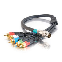 Cables To Go 42074 10ft RAPIDRUN COMPONENT VIDEO plus STEREO AUDIO V.2 BREAKAWAY FLYING LEAD
