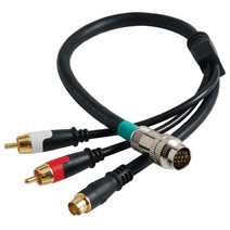 Cables To Go 42092 3ft RAPIDRUN SVIDEO plus STEREO AUDIO V.2 BREAKAWAY FLYING LEAD
