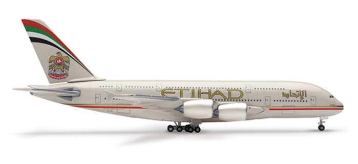 Daron Worldwide Trading HE507165 Herpa Etihad Airways A380-800 1/500